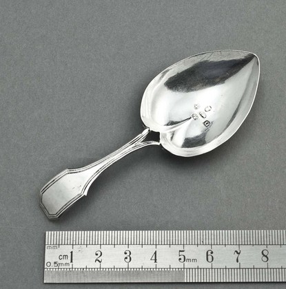 Georgian Heart Shaped Silver Caddy Spoon - Matthew Linwood